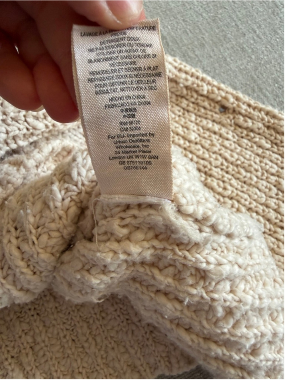Free People Pandora Boatneck Sweater ivory chunky knit cropped women’s medium - Picture 6 of 10